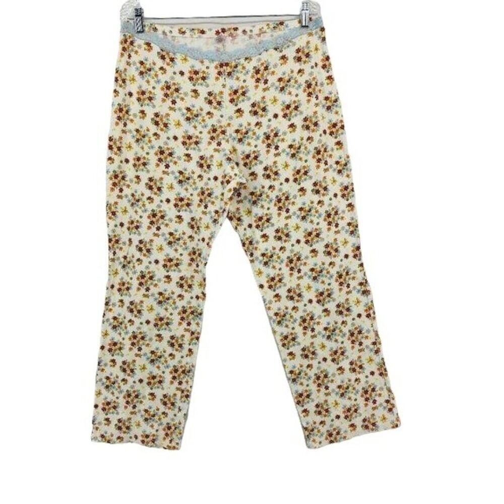 Vintage Victoria's Secret Y2K Colorful Floral Pajama Lounge Pant Womens Large